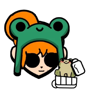 🐸 emoji Энни Telegram sticker 3 of 57