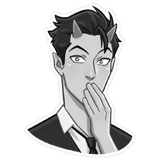 🔥 emoji Дьявол @kungrl @stickers_vk Telegram sticker 9 of 48