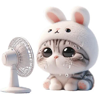 🥵 emoji Мяу-кролик @Nyasticks Telegram sticker 18 of 42