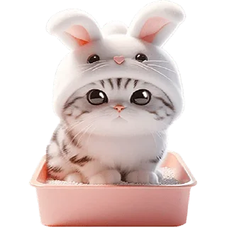 💩 emoji Мяу-кролик @Nyasticks Telegram sticker 22 of 42