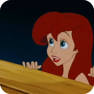 😯 emoji the little mermaid Telegram sticker 11 of 55