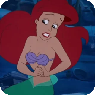 😳 emoji the little mermaid Telegram sticker 7 of 55
