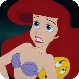 Sticker from the little mermaid
