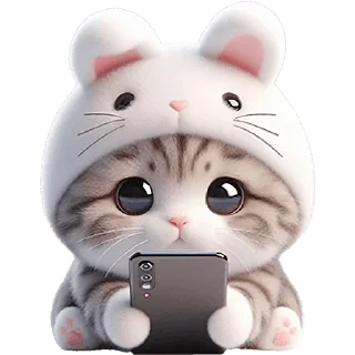 😍 emoji Мяу-кролик @Nyasticks Telegram sticker 16 of 42