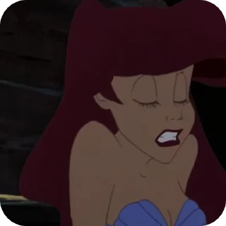 😨 emoji the little mermaid Telegram sticker 10 of 55