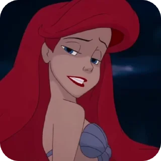 😌 emoji the little mermaid Telegram sticker 5 of 55