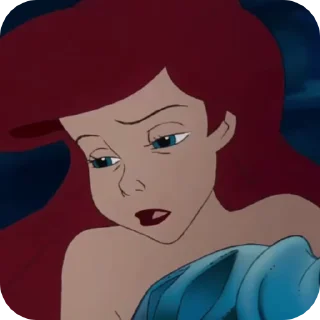 😨 emoji the little mermaid Telegram sticker 22 of 55