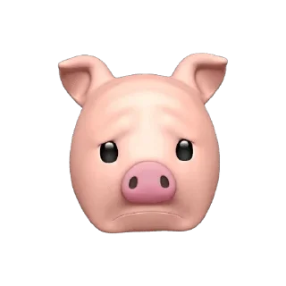 ☹️ emoji Pig Telegram sticker 16 of 17