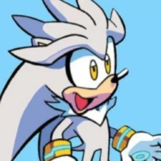 😃 emoji Silver the hedgehog by @sonic_the_hednehog Telegram sticker 11 of 77
