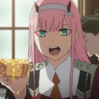 😋 emoji Darling in the FranXX @FP40T3NL016 Telegram sticker 9 of 21