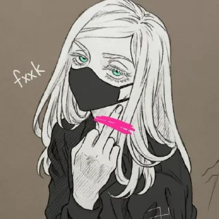 🖕 emoji Sanzu Telegram sticker 13 of 55