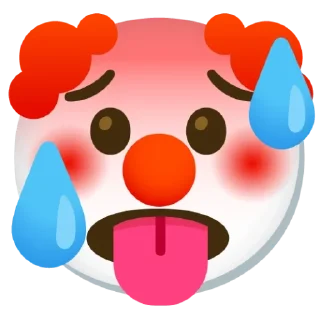 🥵 emoji Clown Stuff Telegram sticker 16 of 26