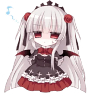 😓 emoji 🦇undead princess ︱ @BLOODYlotus Telegram sticker 10 of 38