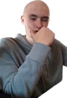 🤔 emoji лысый пак Telegram sticker 2 of 36