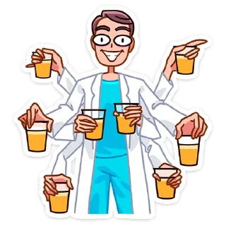 😅 emoji Доктор Алексеев от @TgSticker Telegram sticker 6 of 49
