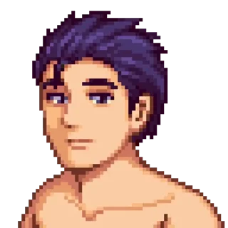 😐 emoji Stardew Valley Victor by @kurpix Telegram sticker 12 of 61