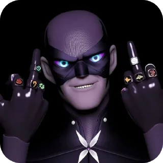 🖕 emoji Miraculous Telegram sticker 11 of 51