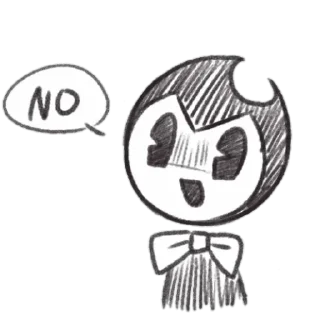 👎 emoji Bendy Telegram sticker 14 of 99