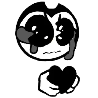 😢 emoji Bendy Telegram sticker 22 of 99