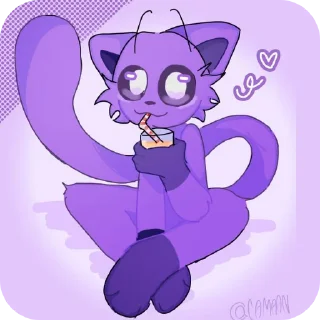 ❤ emoji 𝙲𝚊𝚝 𝚗𝚊𝚙💗 :: @Starlite_Cyn Telegram sticker 18 of 65