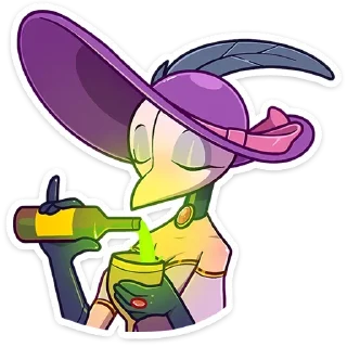 🍷 emoji Леди Пандемика (@TgSticker) Telegram sticker 6 of 48