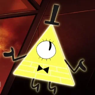 🤷 emoji bill cipher by @mystery_shack_ua Telegram sticker 8 of 71