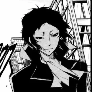 🖤 emoji Akutagawa Ryūnosuke Telegram sticker 9 of 15