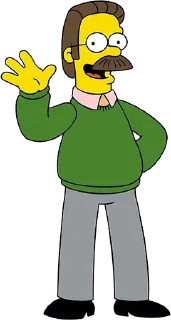 ✋ emoji The Simpsons (@dailystkrbot) Telegram sticker 24 of 50