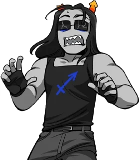 🌟 emoji Equius◇Nepeta lmao Telegram sticker 15 of 97
