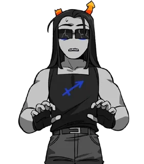 🌟 emoji Equius◇Nepeta lmao Telegram sticker 8 of 97