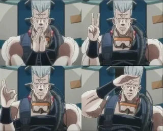 🌟 emoji Polnareff-iggy. KP boy Telegram sticker 10 of 71