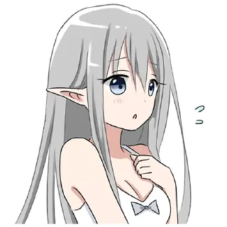 😊 emoji Эльфийка "BoxChan" Telegram sticker 23 of 68