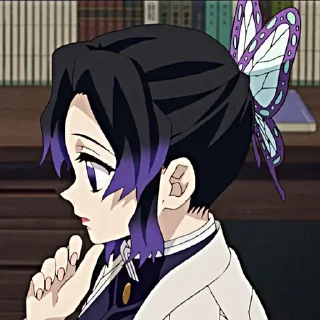 🤔 emoji ♡Shinobu Kocho Telegram sticker 19 of 77