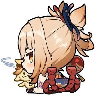 🧉 emoji ┄ !! 𝙂𝙚𝙣𝙨𝙝𝙞𝙣 🌱 :: @Qoukio Telegram sticker 24 of 120