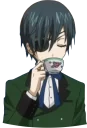 😌 emoji Kuroshitsuji Telegram sticker 1 of 26