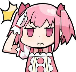 😤 emoji Magia Record: Madoka Magica Side Story :: @line_stickers Telegram sticker 14 of 40