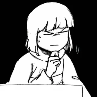 😣 emoji Фриск из комикса «Подмена»
@Undertale_Love_Forever Telegram sticker 10 of 23
