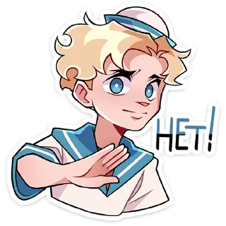 🙅‍♂ emoji Матрос Владик от @TgSticker Telegram sticker 6 of 51