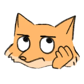 🙄 emoji 🦊FoxHub🦊 Telegram sticker 10 of 17