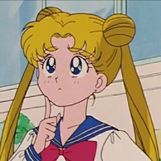 🤔 emoji Sailor Moon Telegram sticker 13 of 25