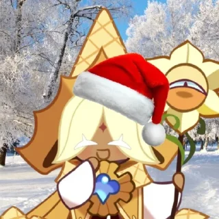 Sticker from pure vanilla cookie