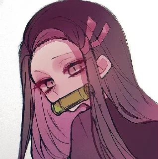 😌 emoji Незуко Telegram sticker 22 of 60