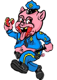 🧁 emoji Fuck The Police Telegram sticker 21 of 24