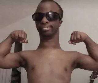 💪 emoji 👊🏿 Telegram sticker 5 of 12
