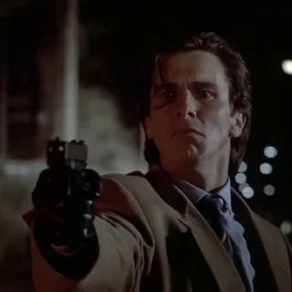 🔫 emoji Patrick Bateman 2 Telegram sticker 19 of 25