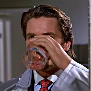 🥃 emoji Patrick Bateman (@LxWRNCc) Telegram sticker 13 of 29