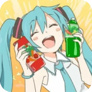 👍 emoji Miku Telegram sticker 16 of 28