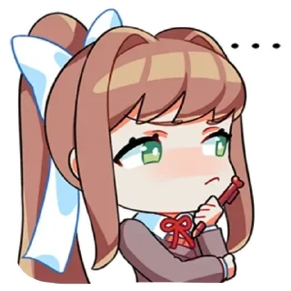 🤔 emoji Monika♡♡ Telegram sticker 5 of 13