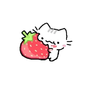 🍓 emoji Kitty mood Telegram sticker 13 of 66