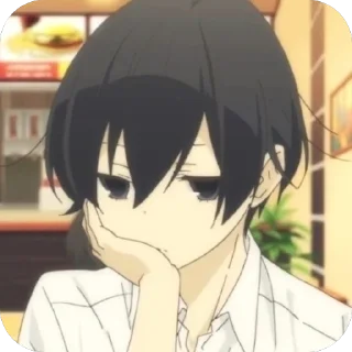 😕 emoji Tanaka-kun=Apitok Telegram sticker 17 of 19